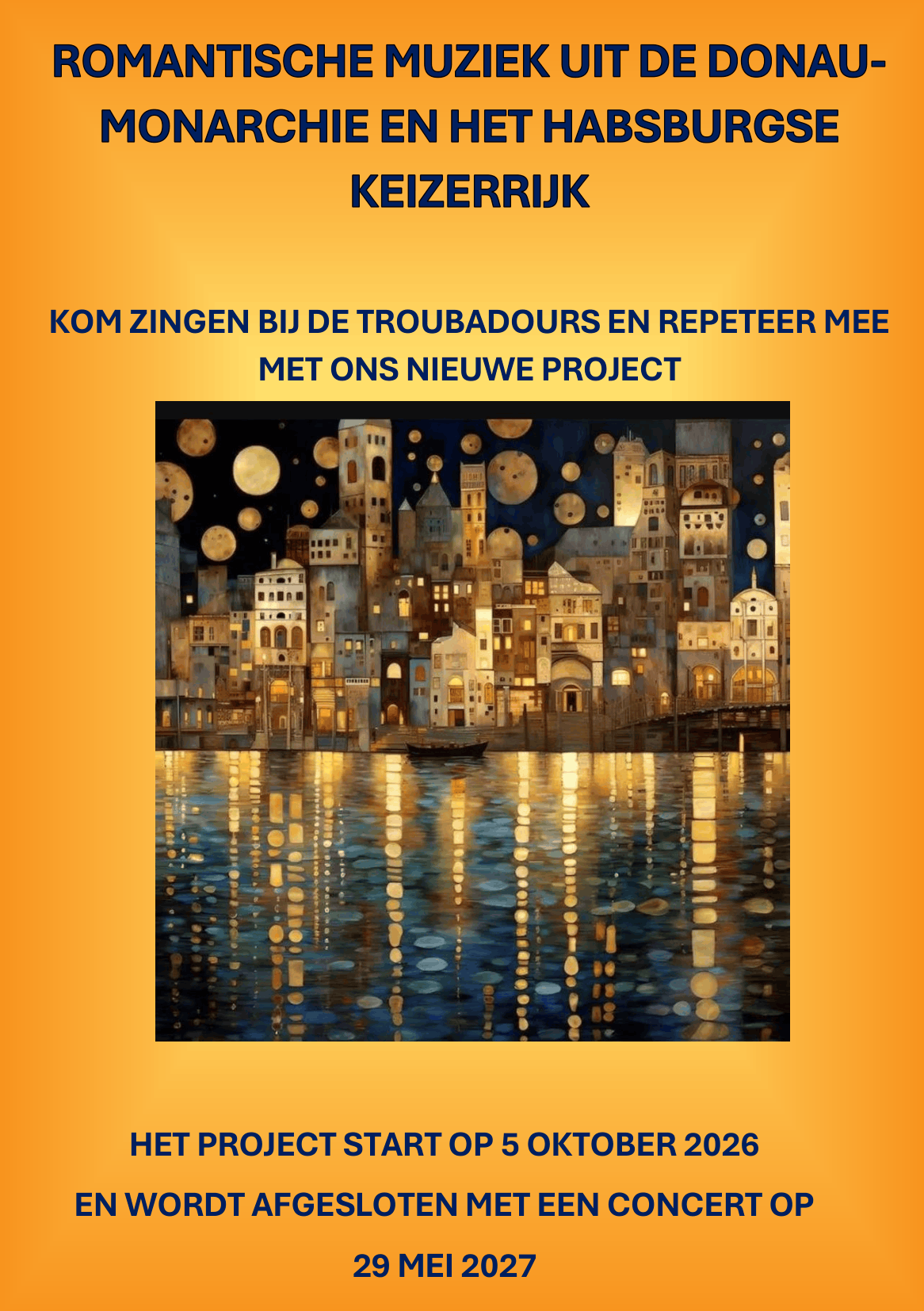 Flyer romantische muziek uit de Donau-monarchie